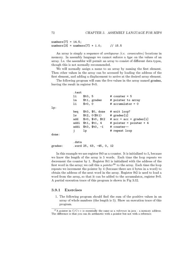 Computer Organization with MIPS - Page 72